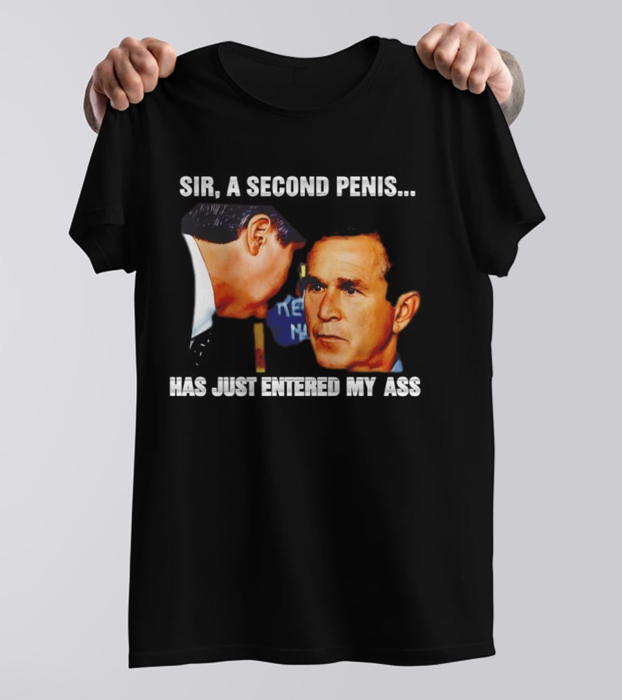George Walker Bush Second Penis Meme Controversial Humor T-Shirt