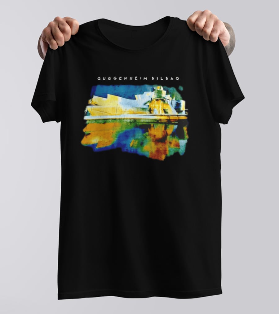 Guggenheim Bilbao Museum Painting Abstract Art Reflection T-Shirt
