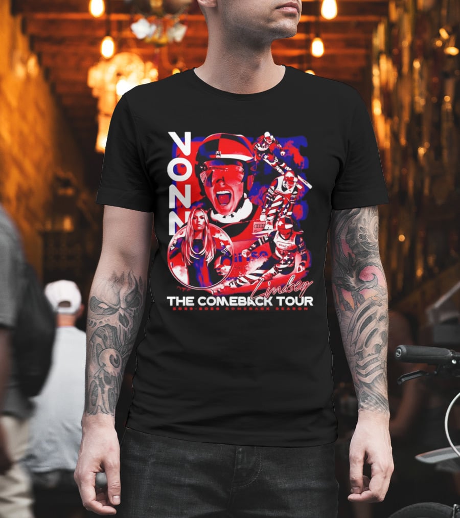 Lindsey Vonn The Comeback Tour Skiing Champion T-Shirt