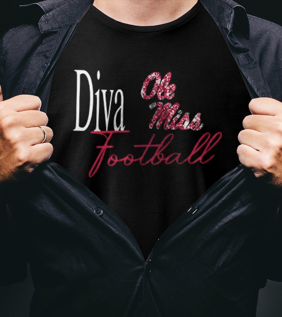 Ole Miss Football Diva T-Shirt