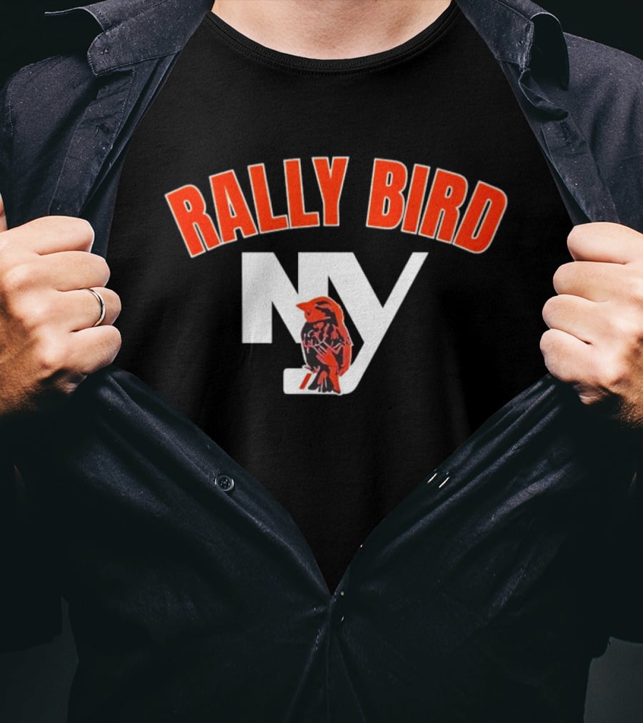 Rally Bird NY Islanders Ice Hockey Fan Gear T-Shirt