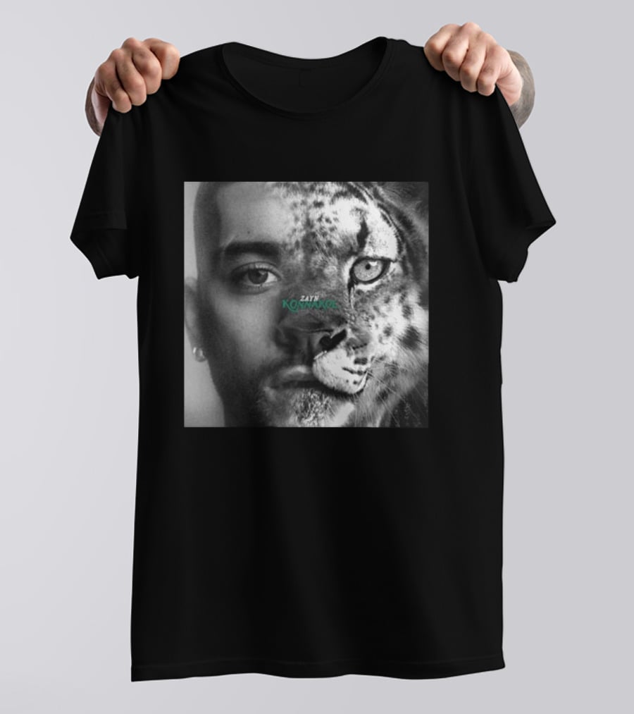 Zayn Malik Konnakol Album Cover Half Face Cheetah Release April 17 2026 T-Shirt