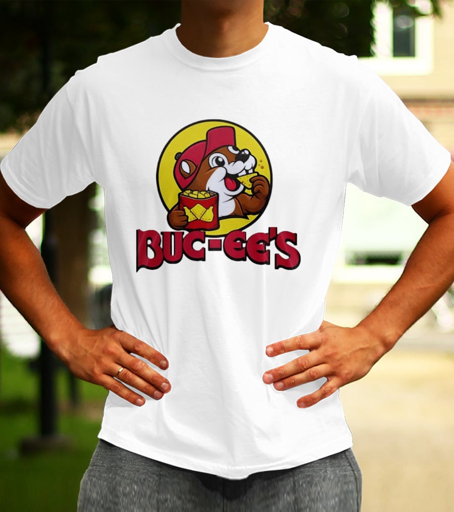 Buc Ee's Beaver Eating Snack T-Shirt
