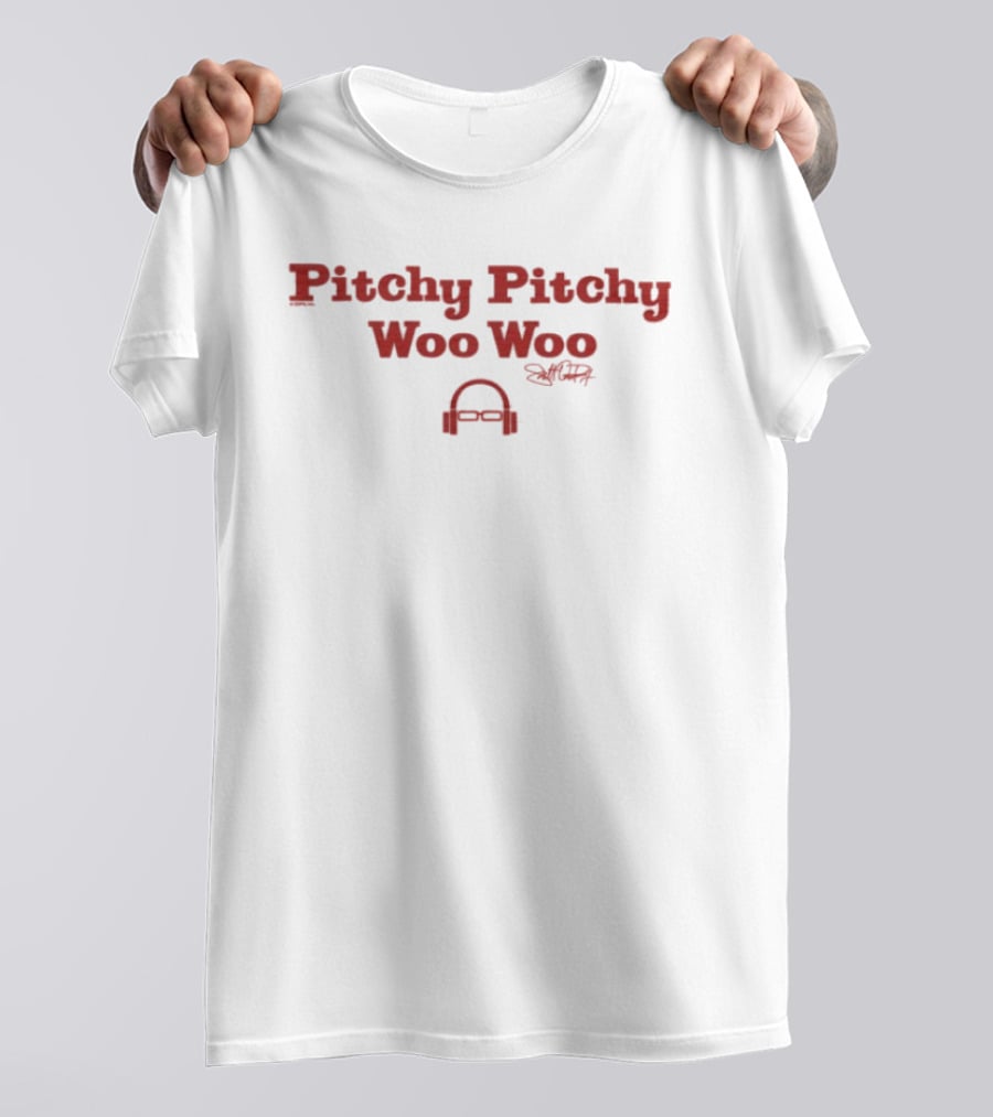 Scott Van Pelt Pitchy Pitchy Woo Woo Signature Headphones T-Shirt