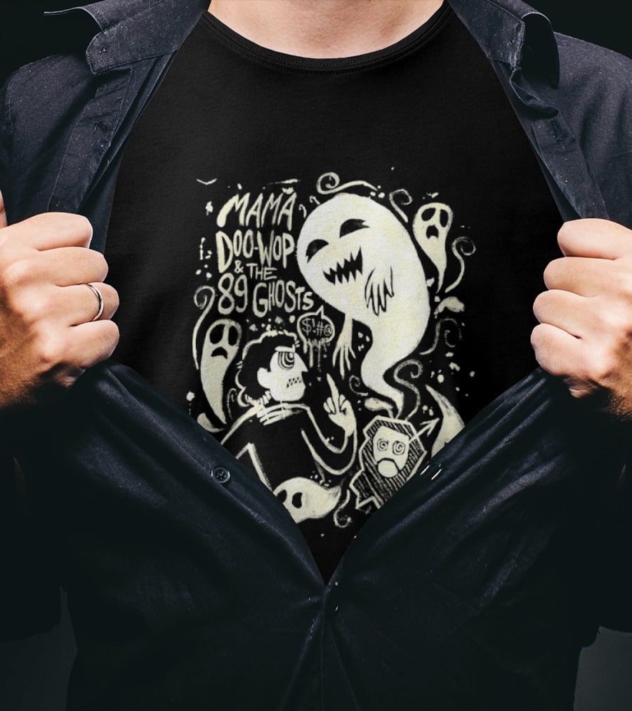 Mama Doo Wop And The 89 Ghosts Supernatural Illustrations T-Shirt