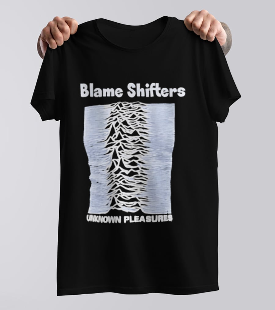 Blame Shifters Unknown Pleasures Waveform T-Shirt