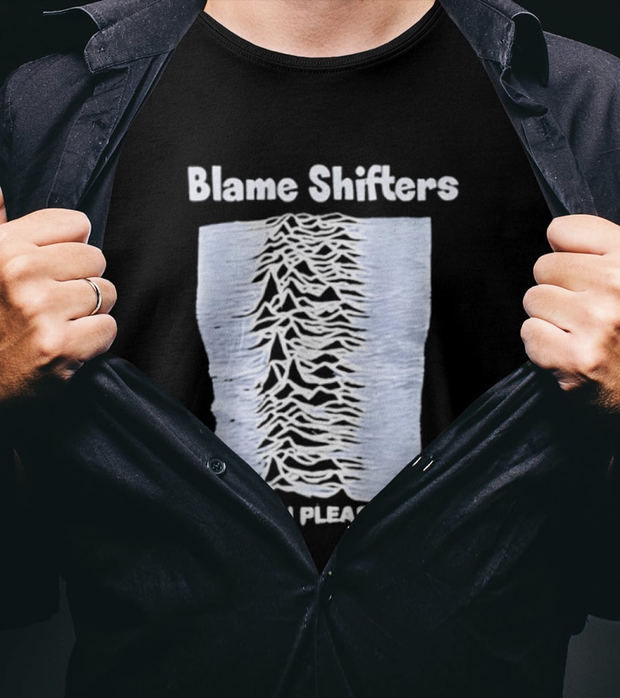 Blame Shifters Unknown Pleasures Waveform T-Shirt