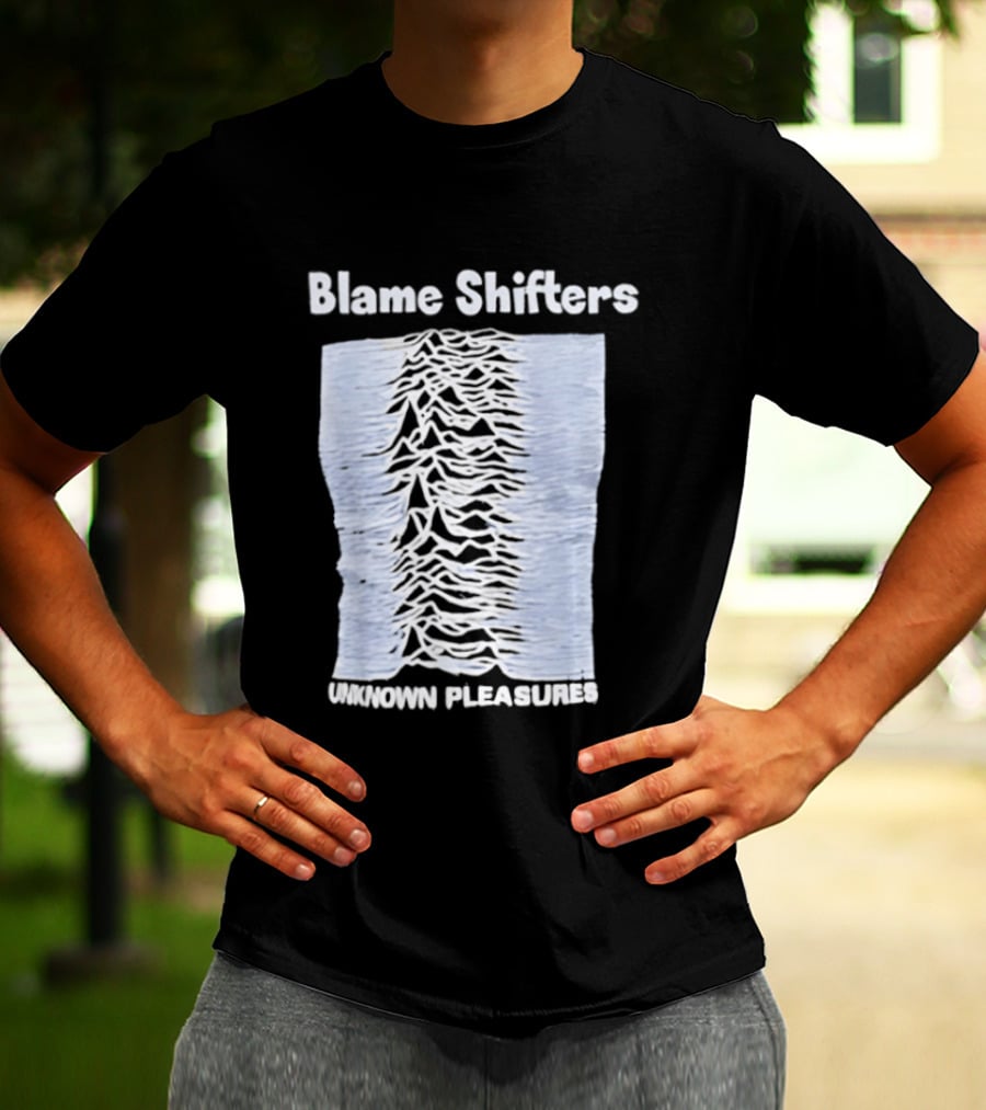 Blame Shifters Unknown Pleasures Waveform T-Shirt