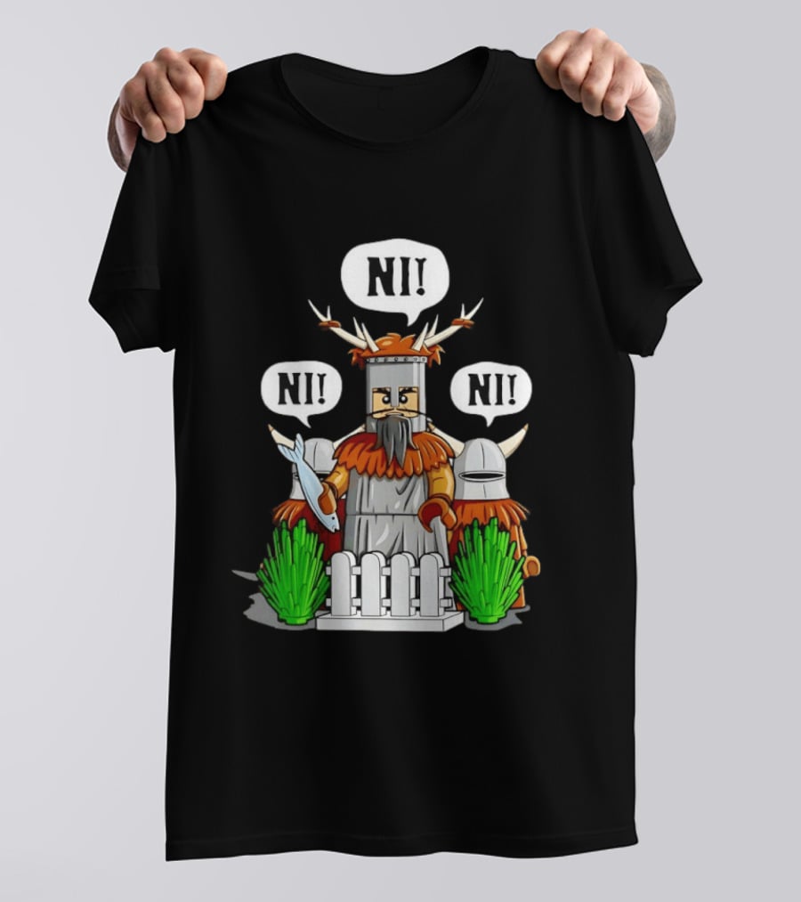 Viking Warrior Lego The Knights Of Ni NI! NI! NI! T-Shirt