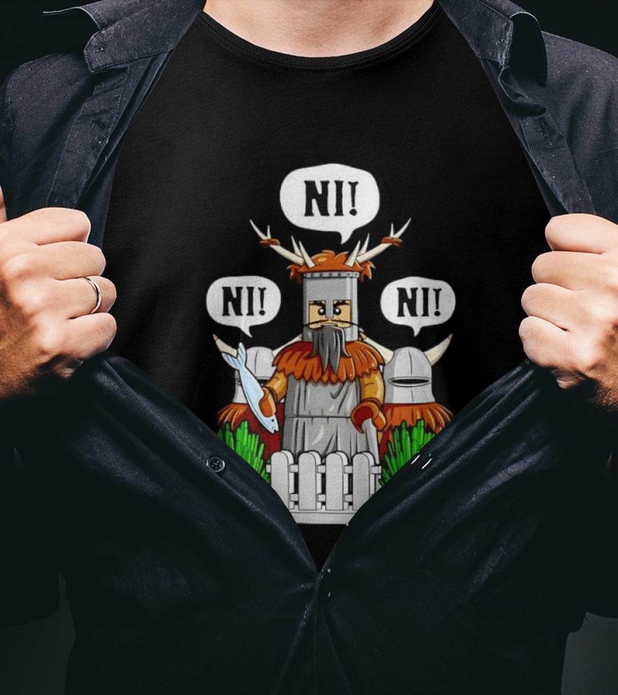 Viking Warrior Lego The Knights Of Ni NI! NI! NI! T-Shirt