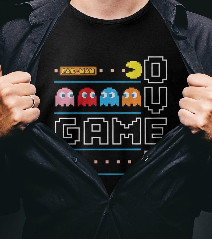 Pac Man Game Over With Ghosts Retro Arcade T-Shirt