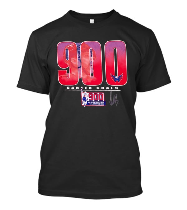 Washington Capitals Alex Ovechkin 900 NHL Career Goals All Time Goals Leader T-Shirt