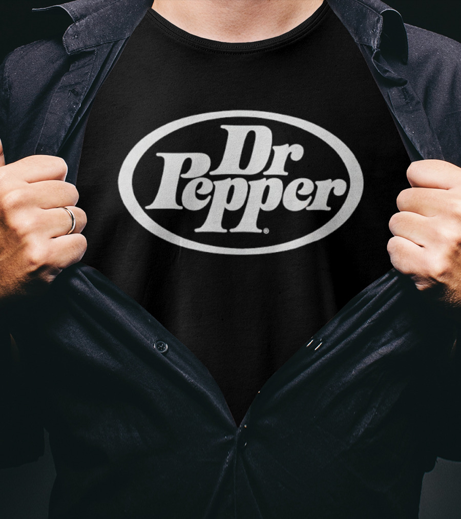 Dr Pepper Vintage Classic Oval Logo Nostalgic Beverage Icon Branding T-Shirt