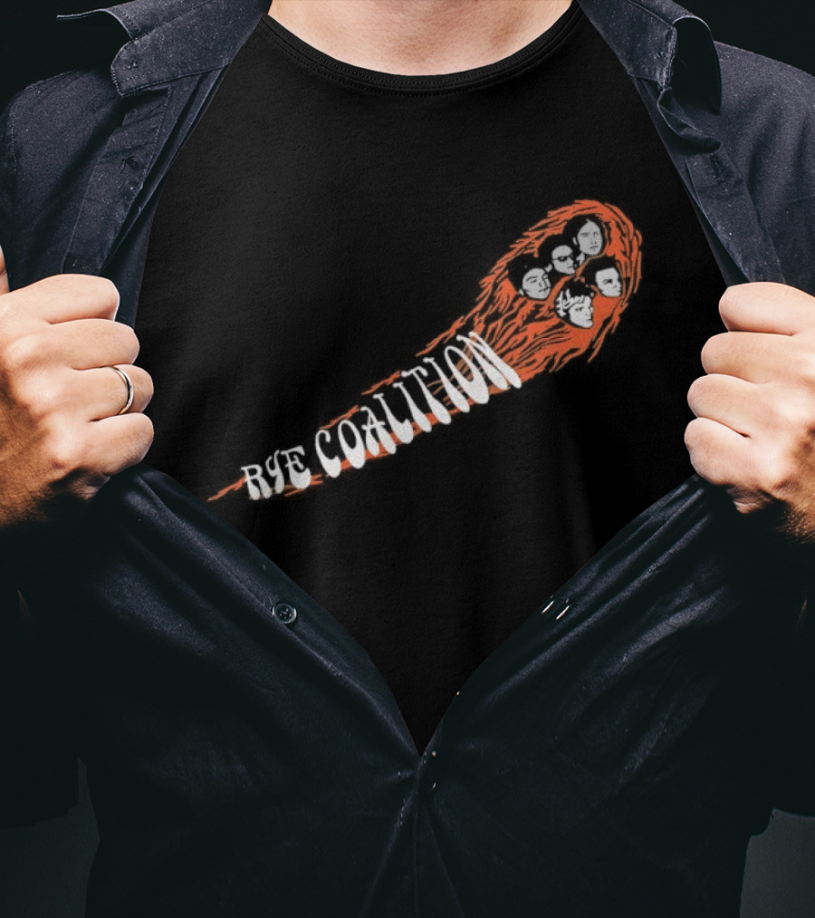 Rye Coalition Fireball Band Faces Comet T-Shirt