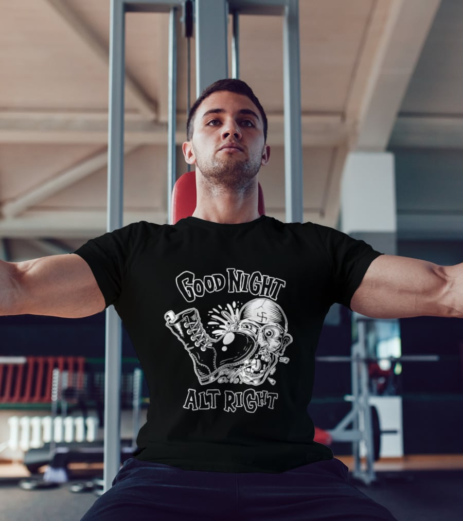 Good Night Alt Right Boot Kick Nazi Head T-Shirt