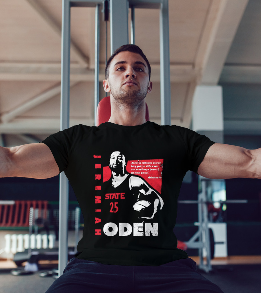 Jeremiah Oden San Diego State 25 Galatians 6:9 T-Shirt