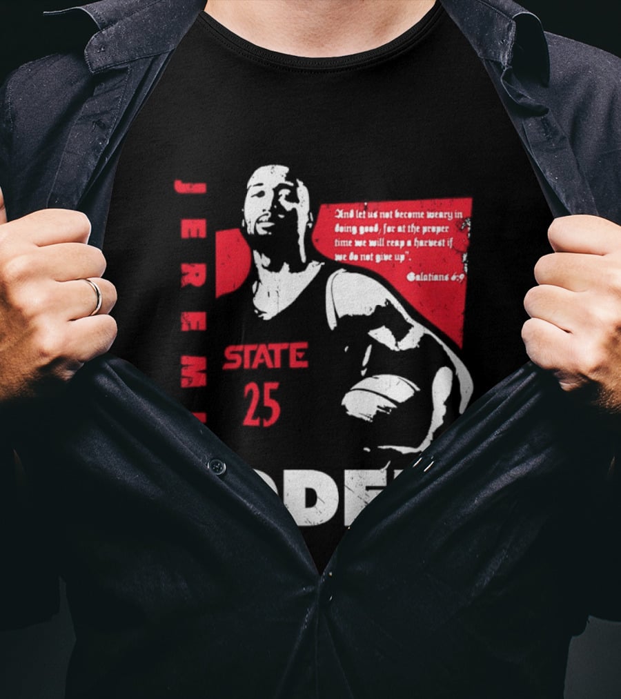 Jeremiah Oden San Diego State 25 Galatians 6:9 T-Shirt