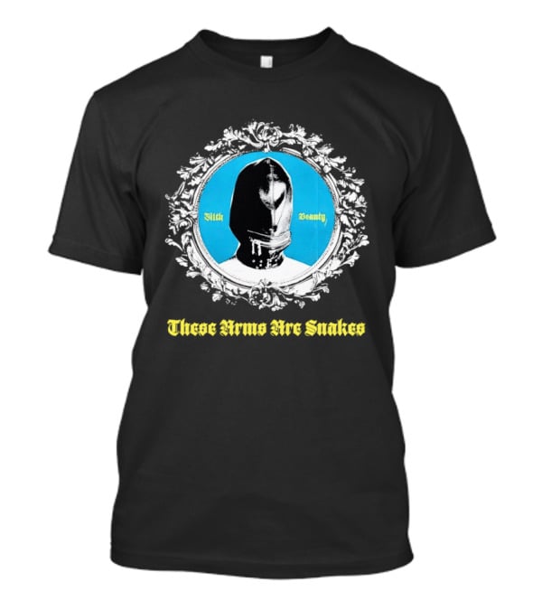 These Arms Are Snakes Filth Beauty Visored Figure Blue Circle Floral Frame T-Shirt