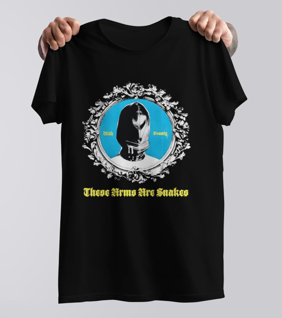 These Arms Are Snakes Filth Beauty Visored Figure Blue Circle Floral Frame T-Shirt