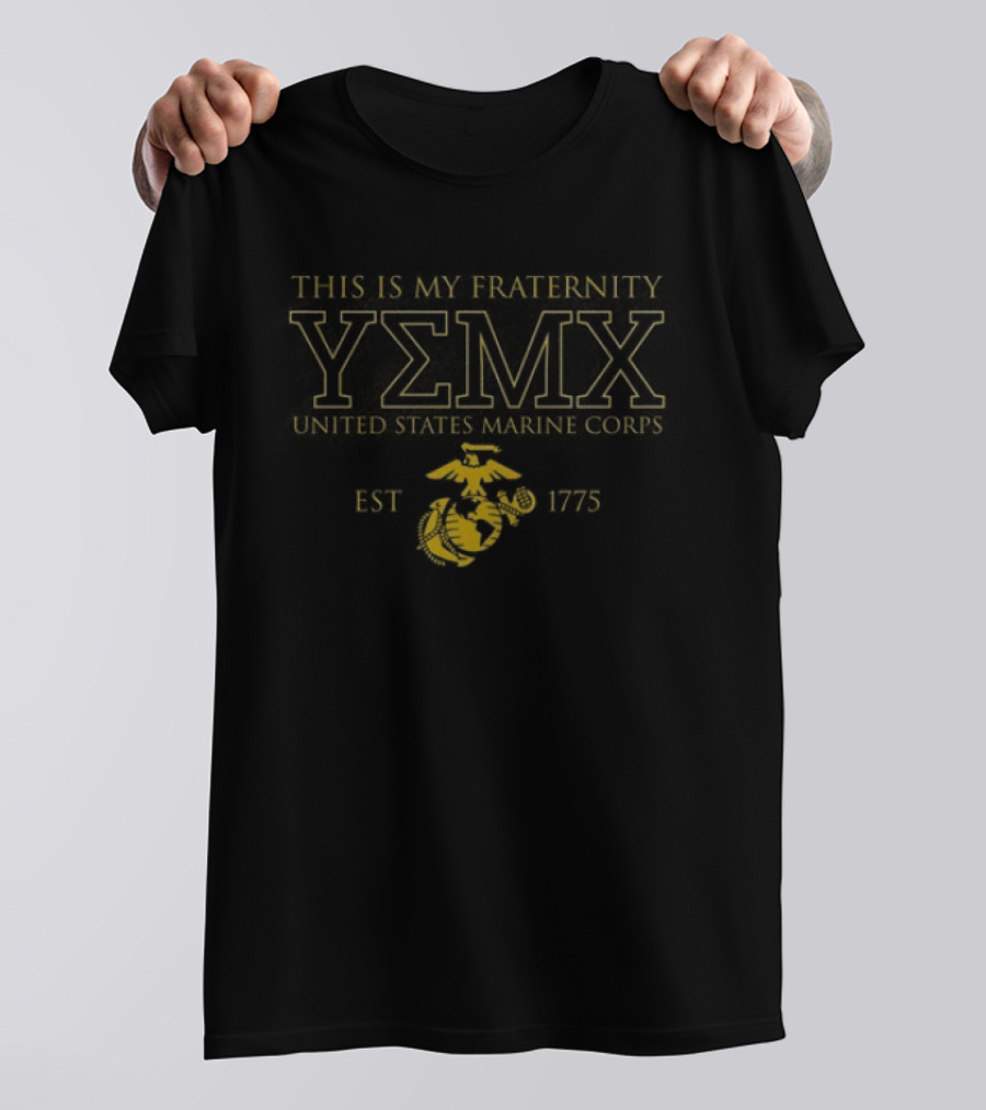 United States Marine Corps Fraternity YΣMX San Diego EST 1775 T-Shirt