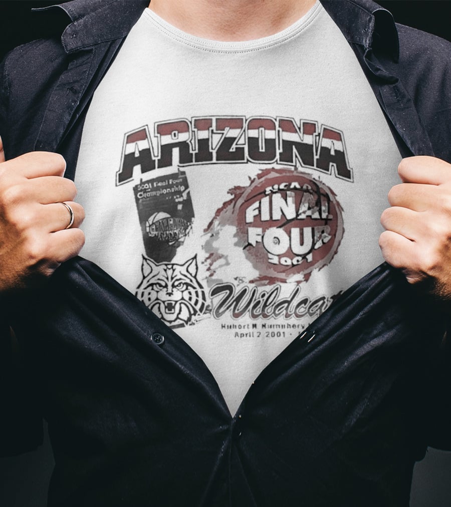 Arizona Wildcats NCAA Final Four 2001 Basketball Team Legacy T-Shirt