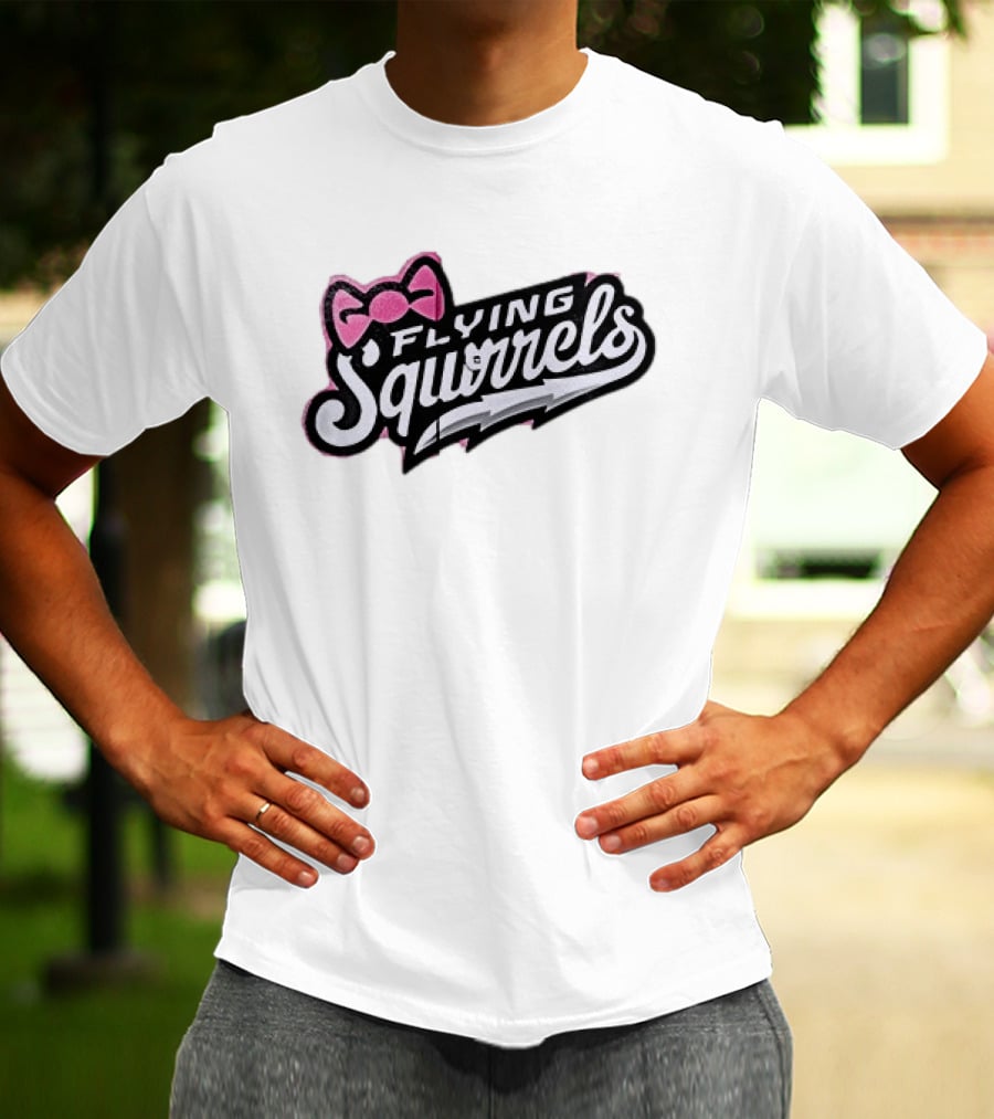 Richmond Flying Squirrels Nutasha Pink Bow Team Unveiled T-Shirt