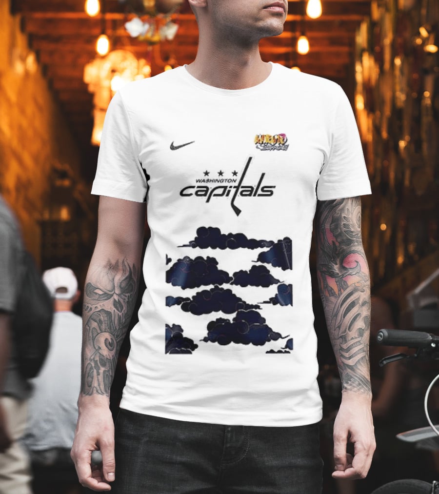 Nike Washington Capitals X Naruto Shippuden Collaboration T-Shirt