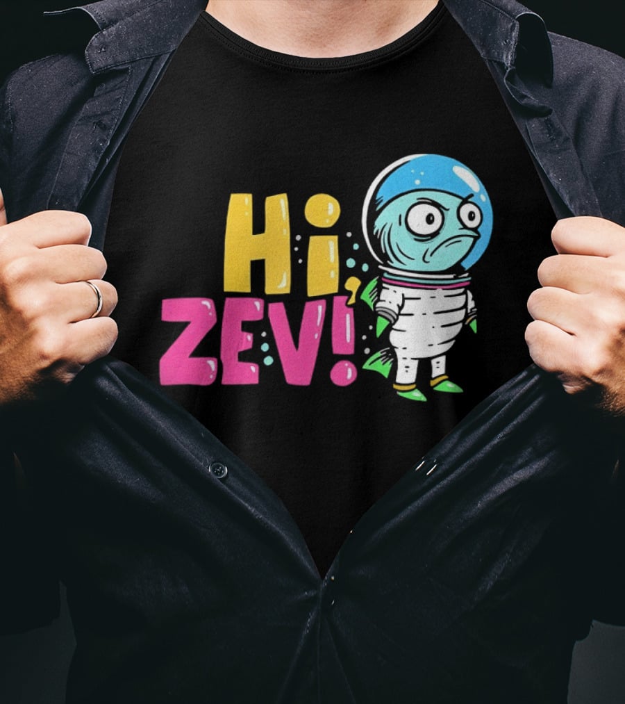 Hi ZEV Astronaut Fish In Spacesuit With Bubble Helmet T-Shirt