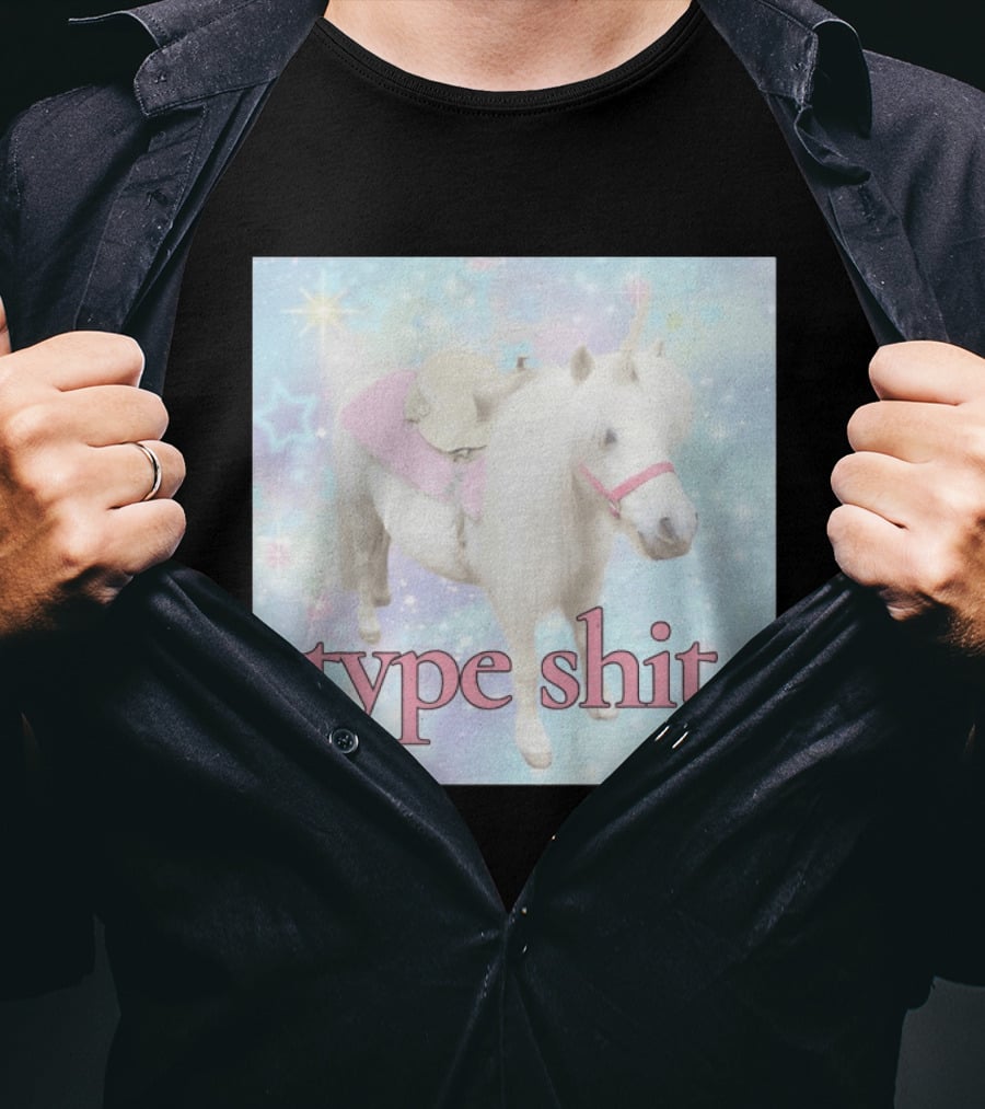 Unicorn Type Shit Pastel Starry Sky T-Shirt