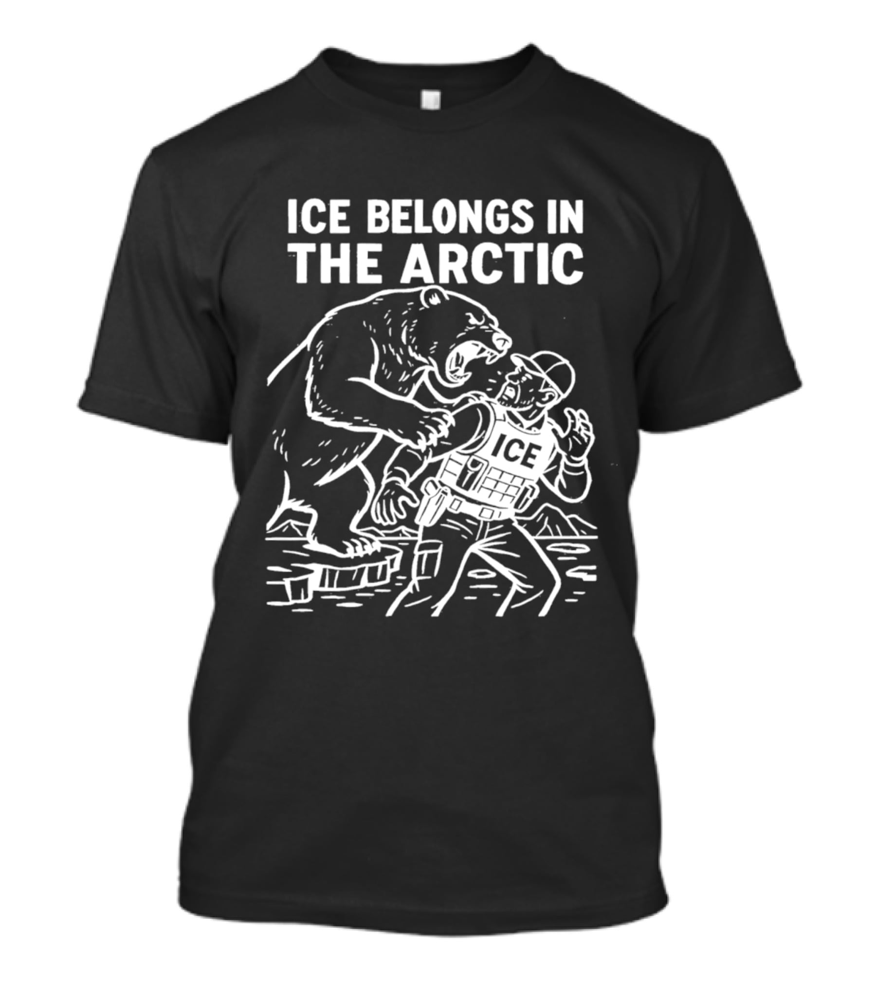 Ice Belongs In The Arctic Bear Confronts ICEбаdy T-Shirt