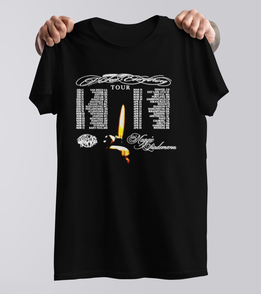 Mogyi Hindemana Tour 2026 Dates And Locations With Candle T-Shirt