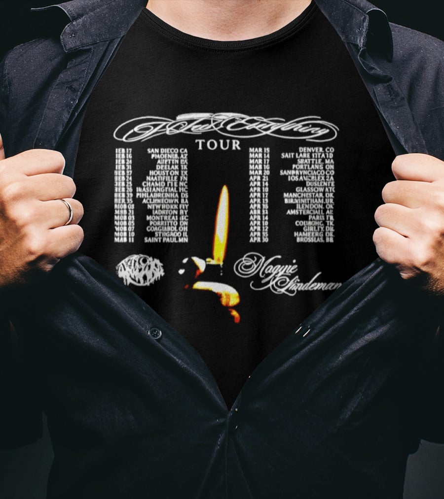 Mogyi Hindemana Tour 2026 Dates And Locations With Candle T-Shirt