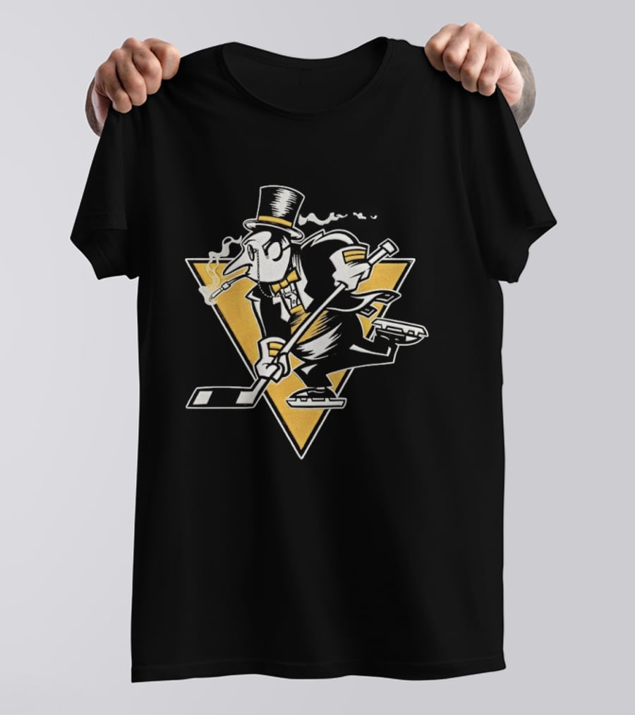 Pittsburgh Penguins Oswald Cobblepot Hockey Character Sports Mashup T-Shirt