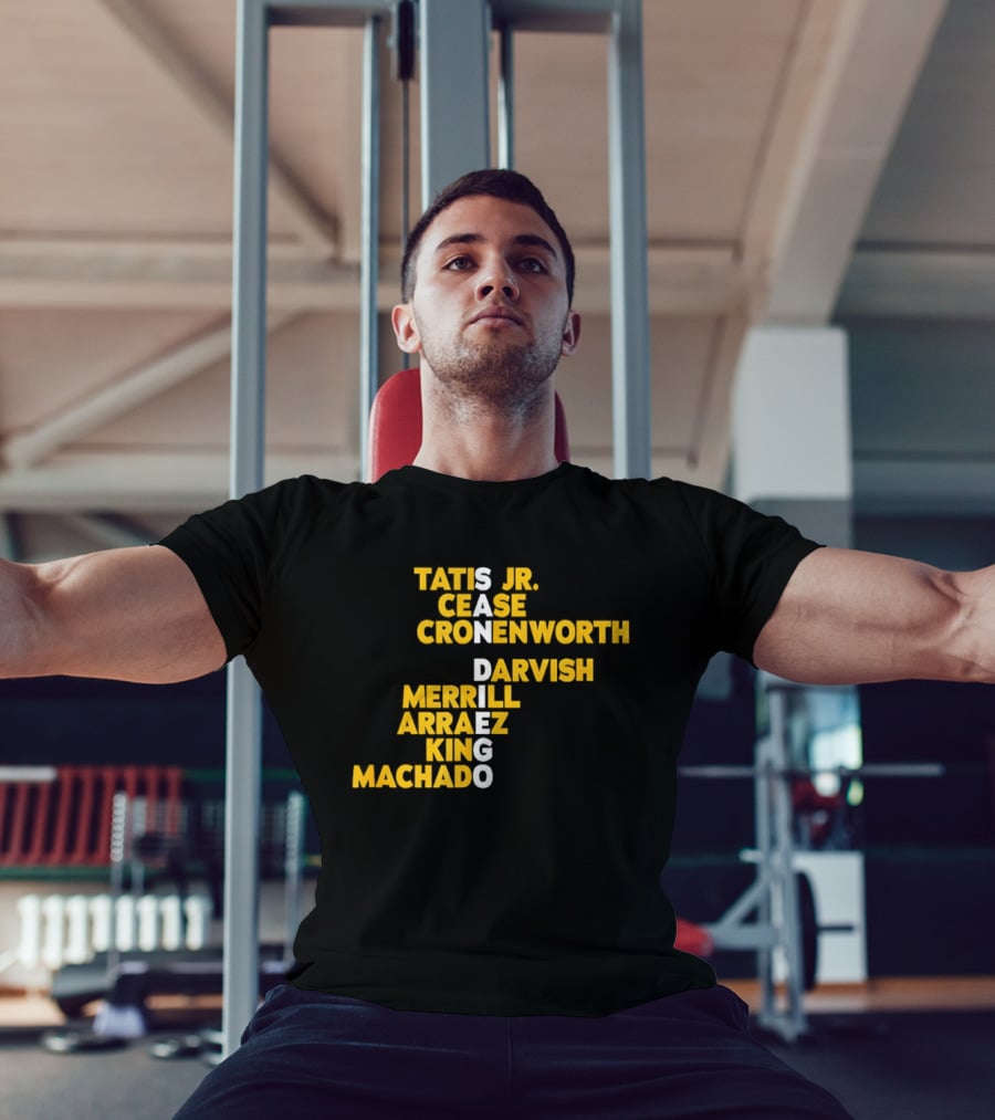 San Diego Baseball 2025 Tatis Jr Machado Darvish Merrill King Names T-Shirt