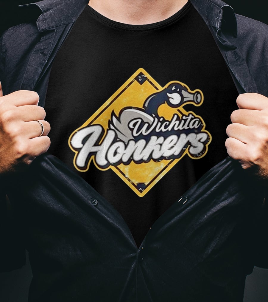 Wichita Honkers 2026 Goose Logo Diamond T-Shirt