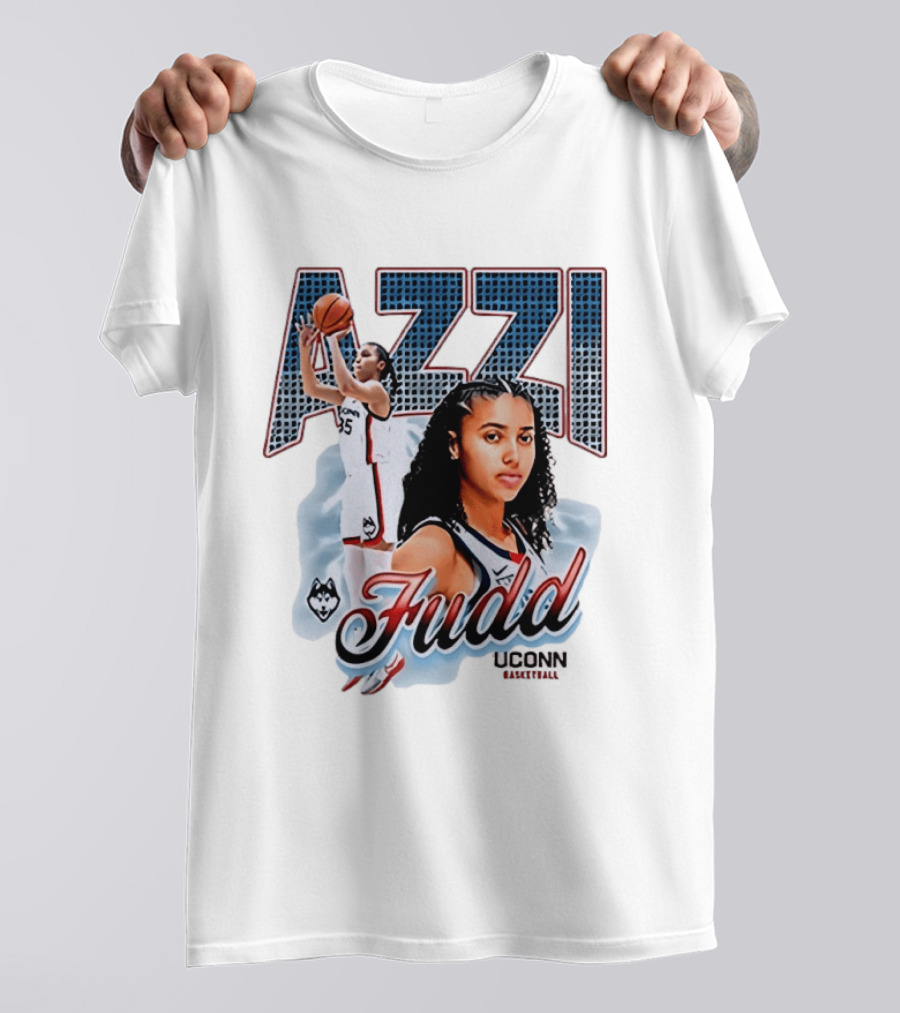 Azzi Fudd UConn Huskies Basketball Player T-Shirt