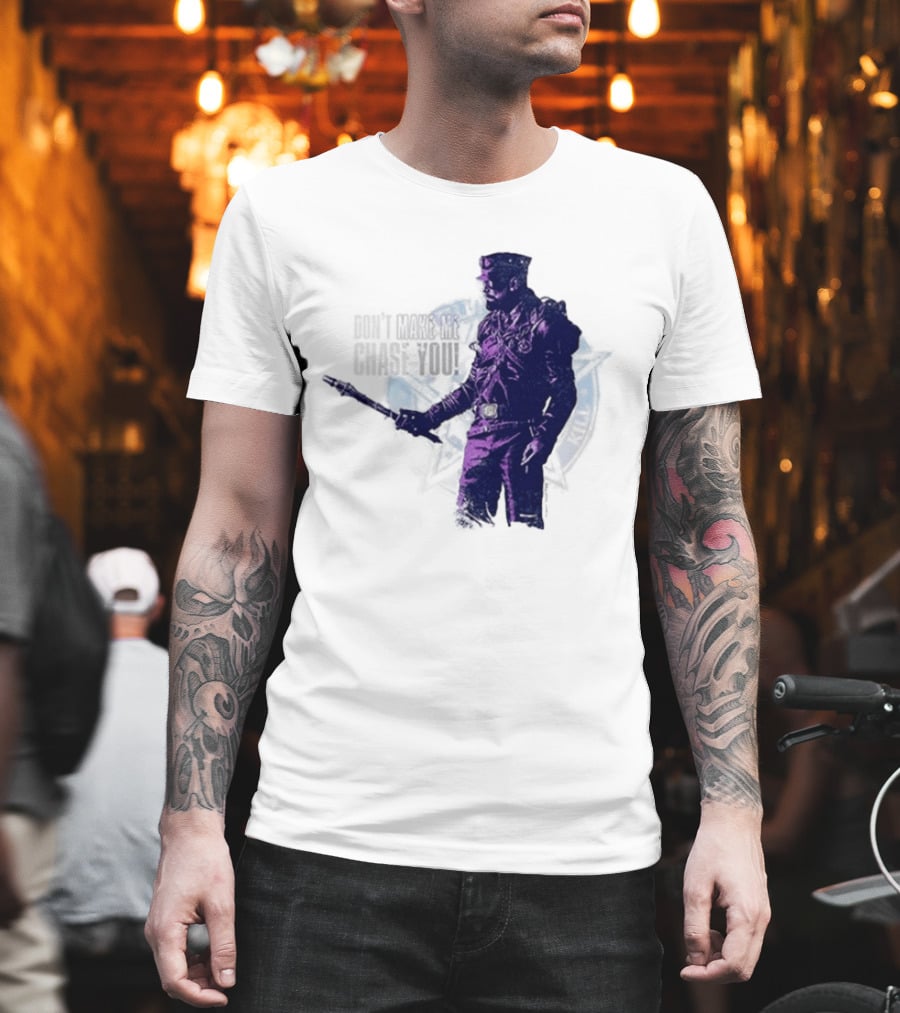 Coyle Don't Make Me Chase You Purple Costume Valentine's Day T-Shirt