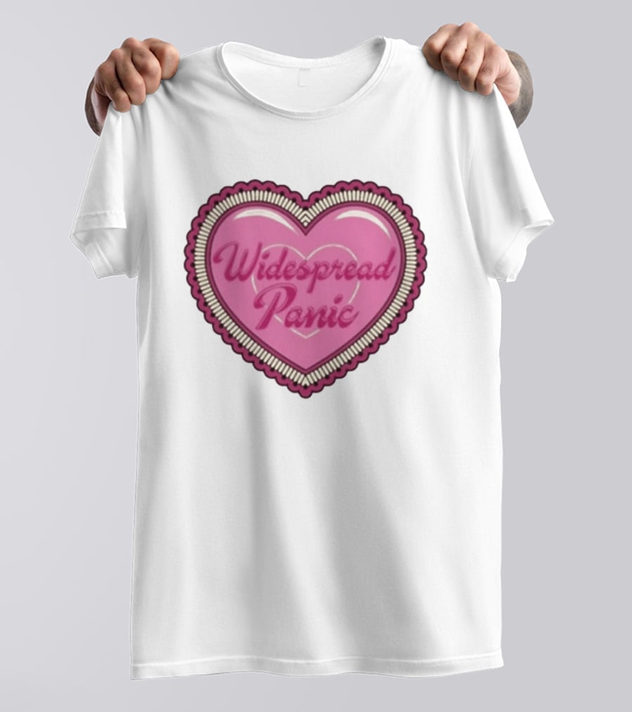 Widespread Panic Heart Pink Love T-Shirt