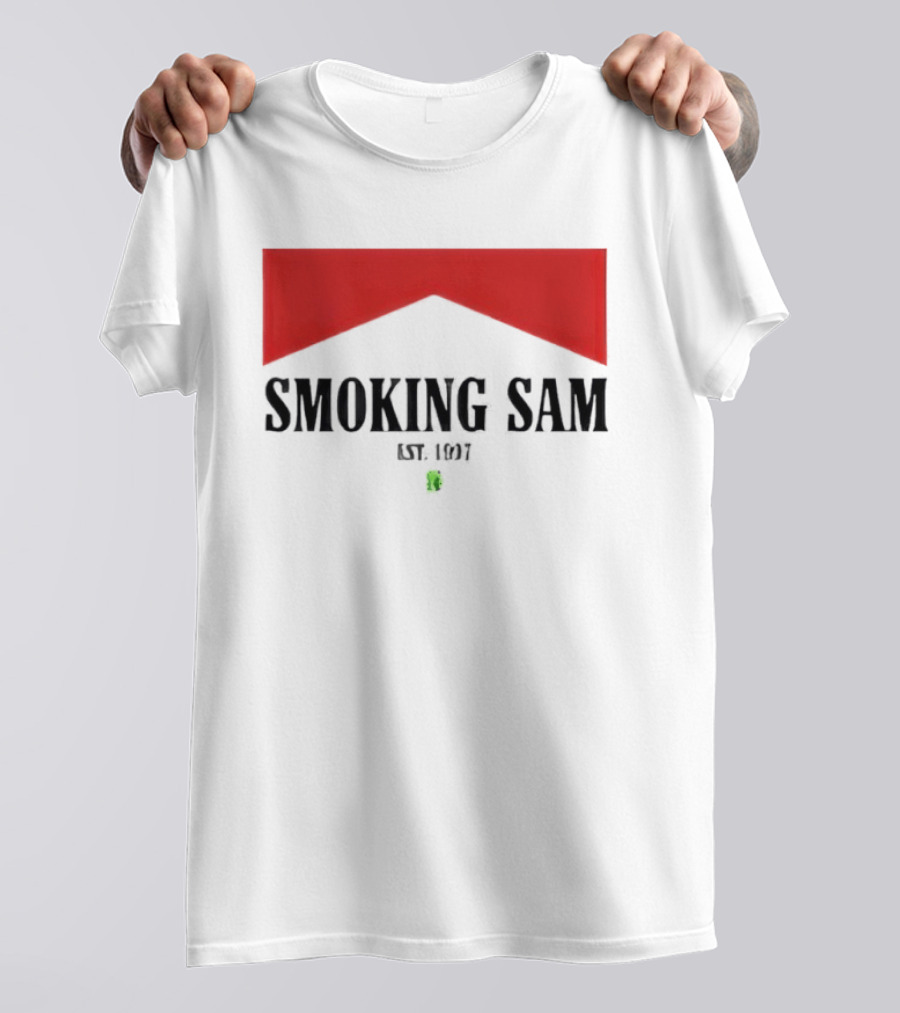 Smoking Sam Est 1997 Marlboro Man Seattle Football T-Shirt