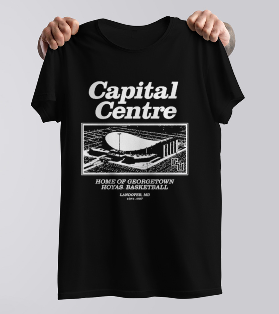 Capital Centre Home Georgetown Hoyas Basketball Landover MD 1971 1997 T-Shirt