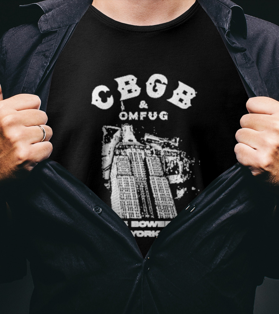 CBGB OMFUG 315 Bowery New York City Empire Grunge T-Shirt