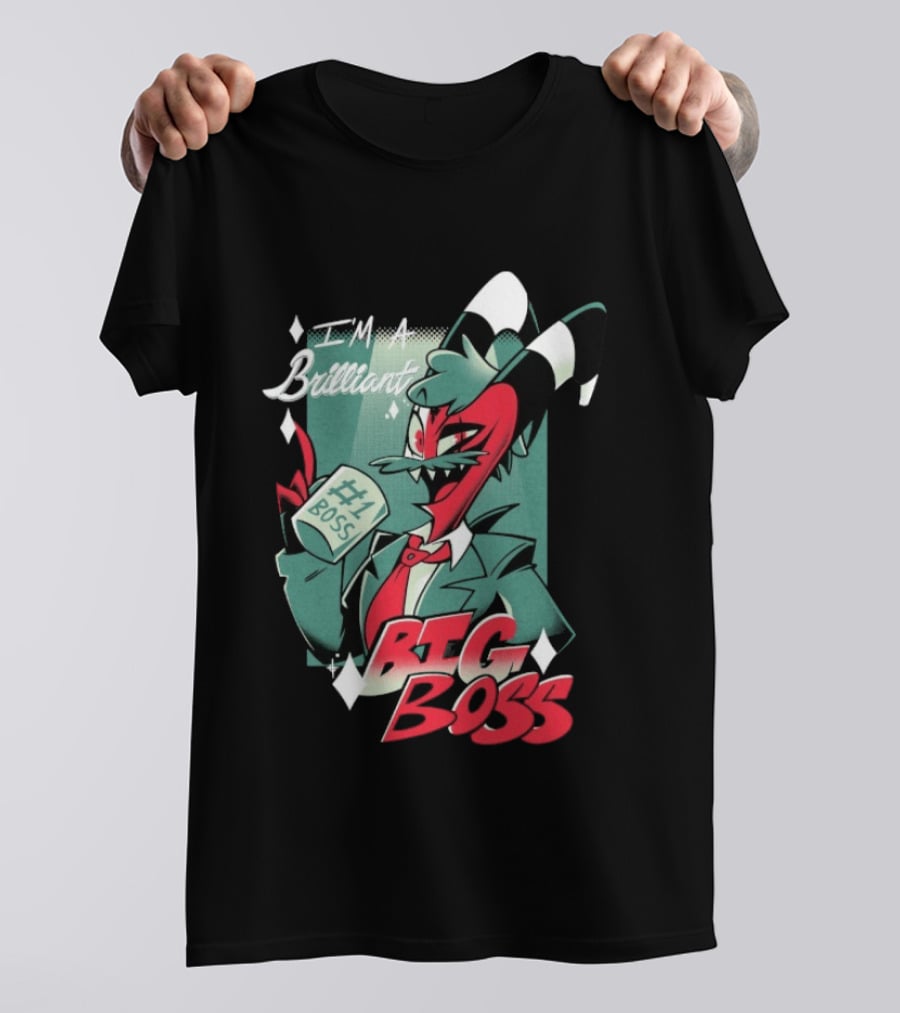 Brilliant Big Boss Hazbin Hotel #1 Boss Coffee T-Shirt