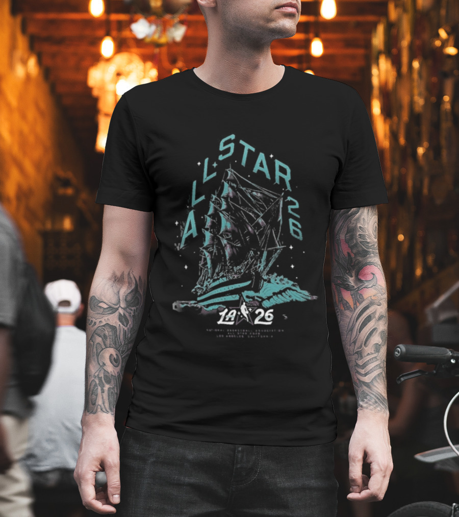 NBA All Star 2026 Los Angeles Sailboat T-Shirt