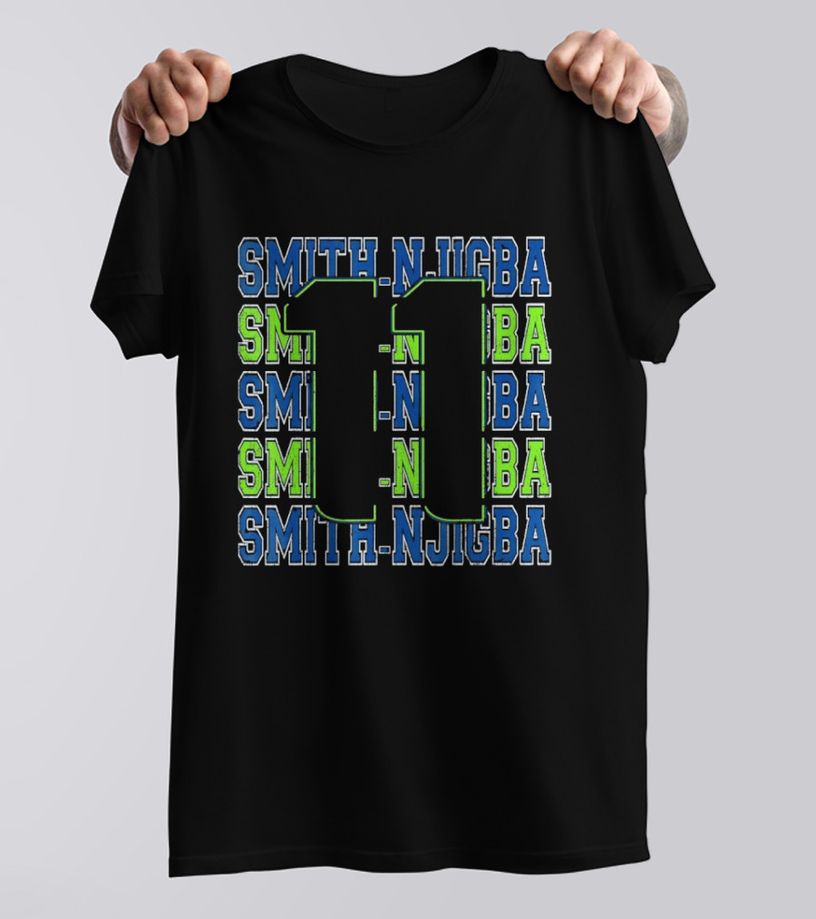 Jaxon Smith Njigba 11 Smith Njigba Seattle Seahawks T-Shirt
