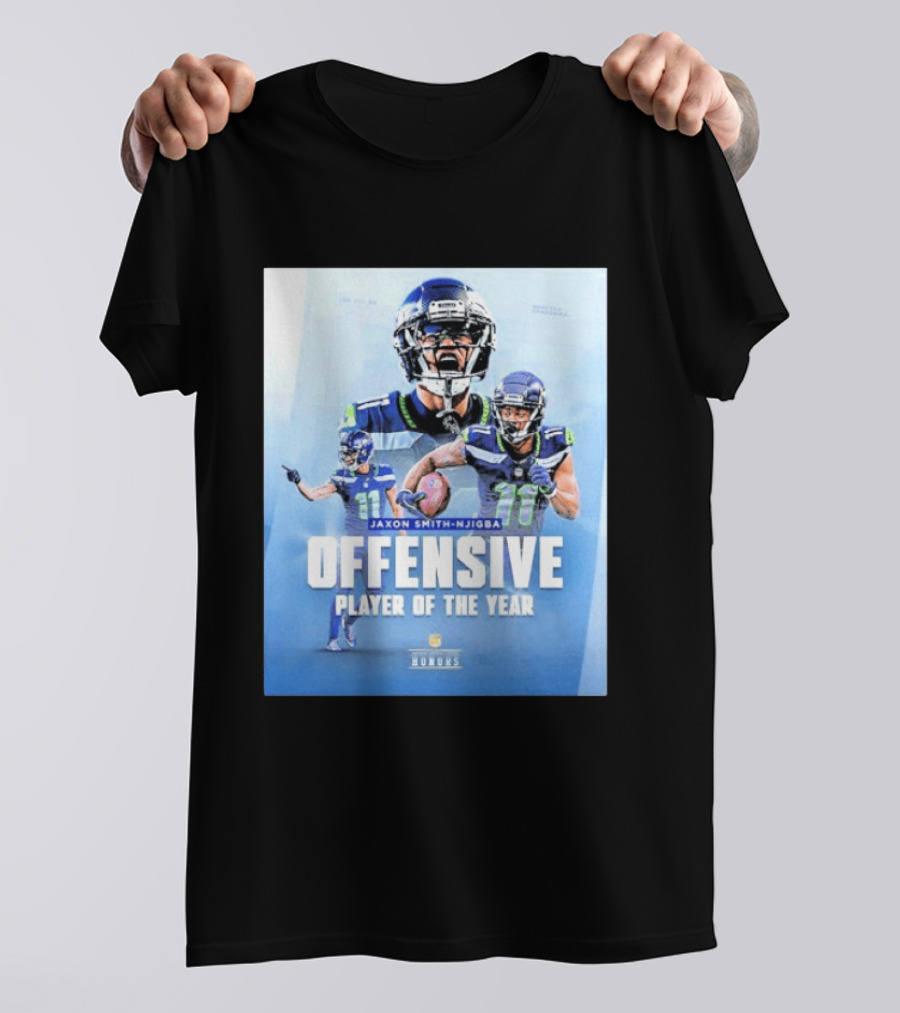 Jaxon Smith Njigba Offensive Player Of The Year Seattle Seahawks Honors T-Shirt