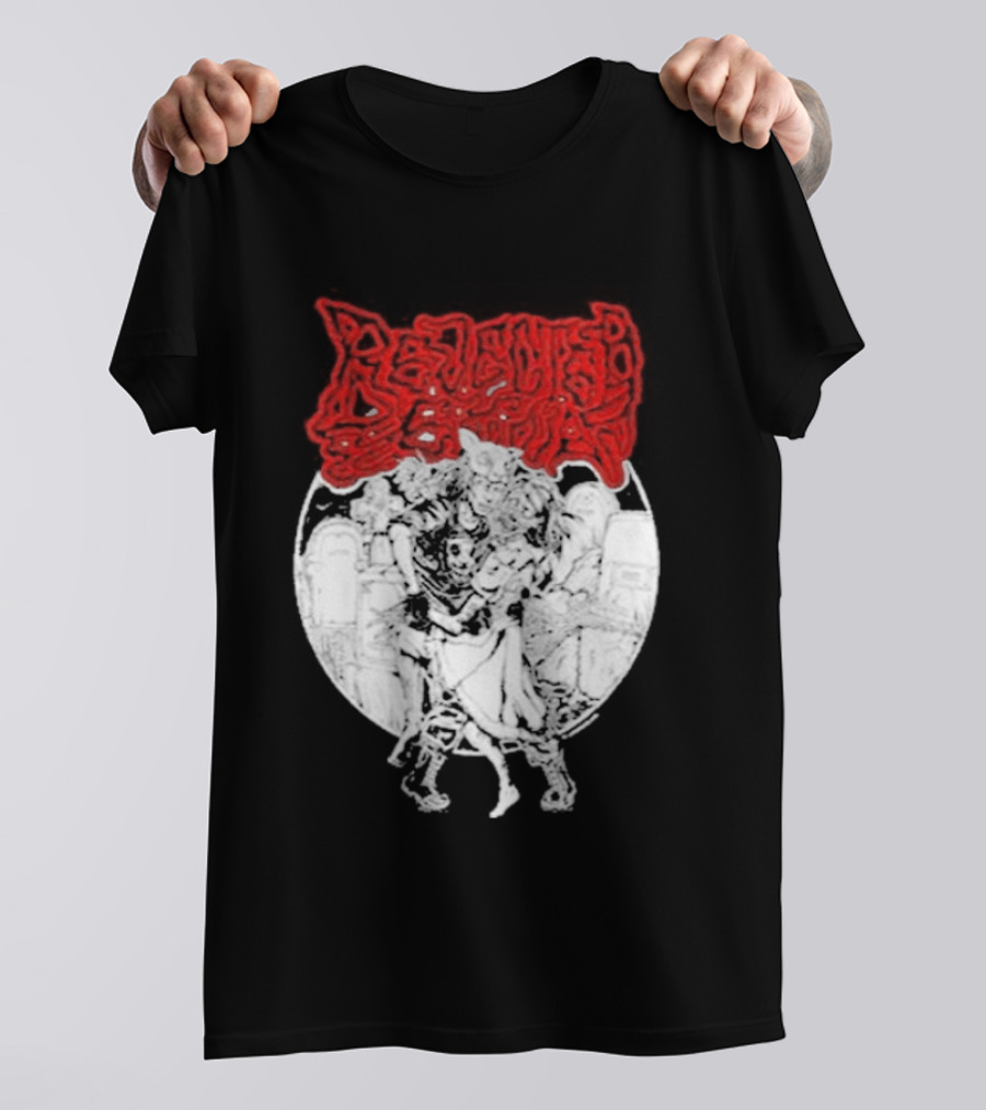 Lamb Mask Heart Motif Until Death Valentine's Symbolism T-Shirt