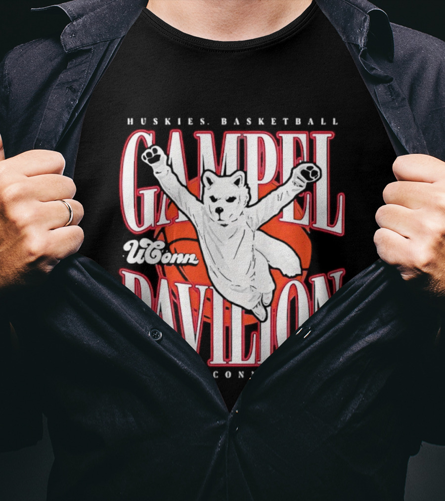 UConn Huskies Basketball Gampel Pavilion Storrs Connecticut T-Shirt