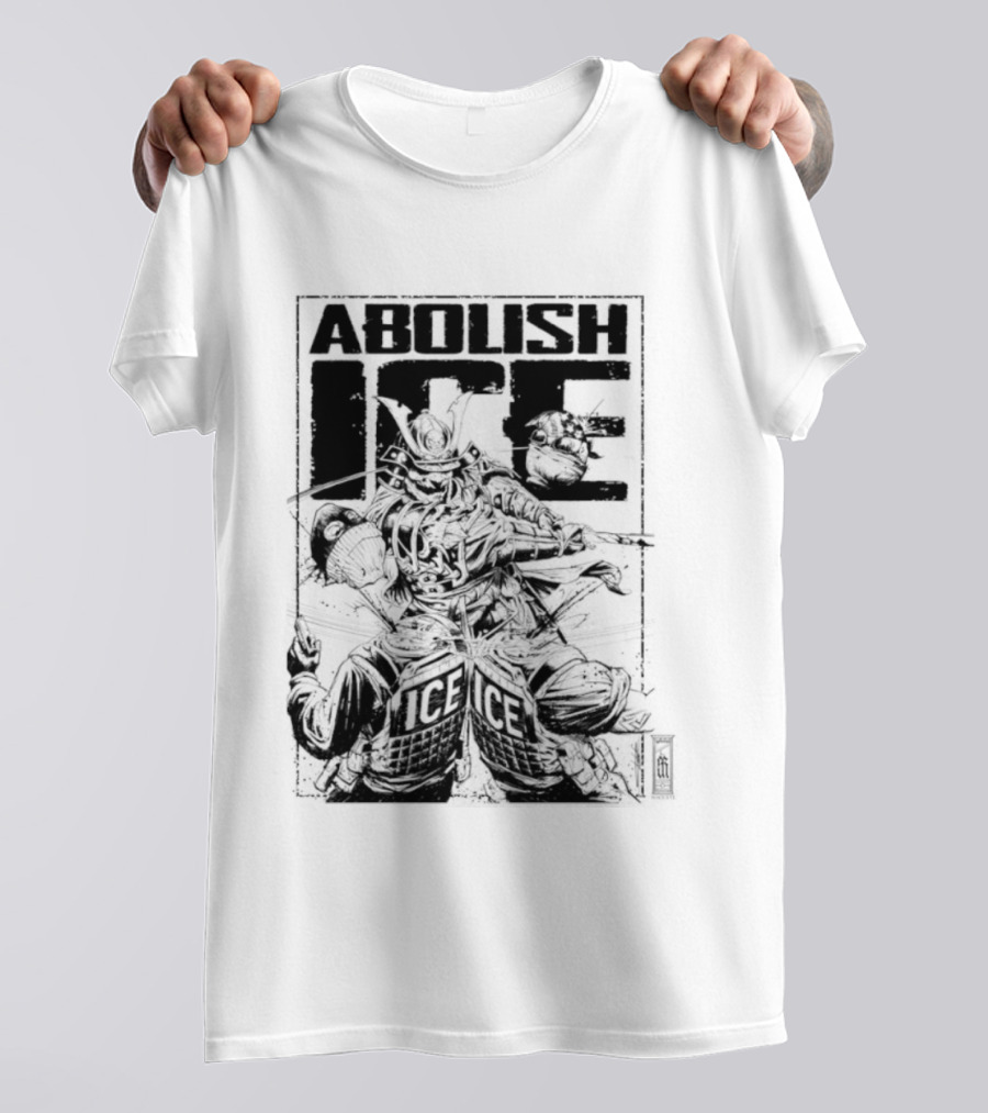 Abolish Ice Samurai Warrior Protest T-Shirt