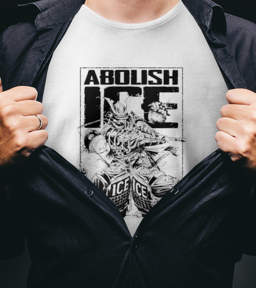 Abolish Ice Samurai Warrior Protest T-Shirt