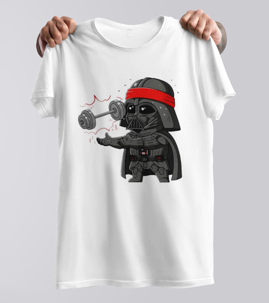 Force Lift Red Bandana Parody Villain Exercise Humor T-Shirt